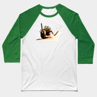 cactus on a snail Baseball T-Shirt